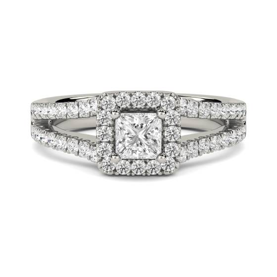 Diamond Shoulder Set Ring With Matching Band
