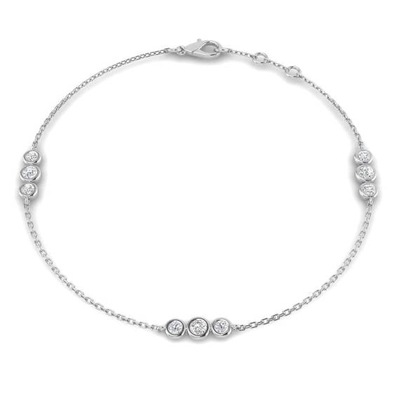 Round Cut Diamond Set Bracelet