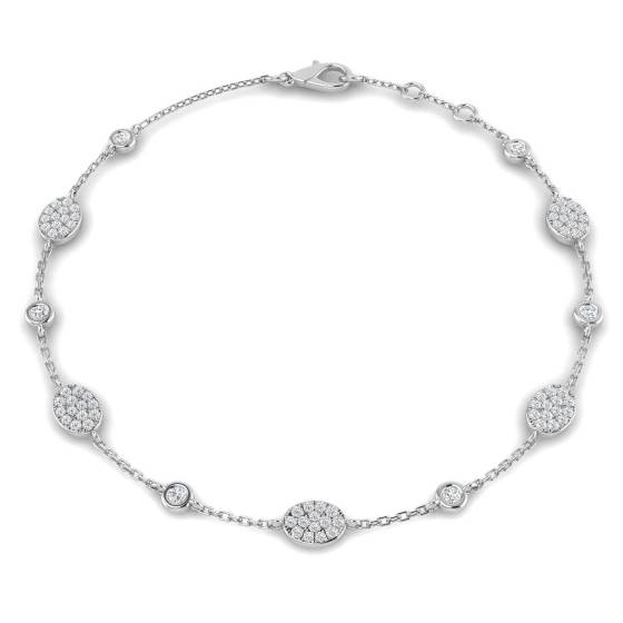Round Cut Diamond Set Bracelet