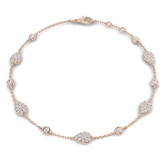 Round Cut Diamond Set Bracelet