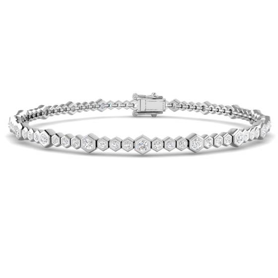 Round Cut Diamond Bracelet