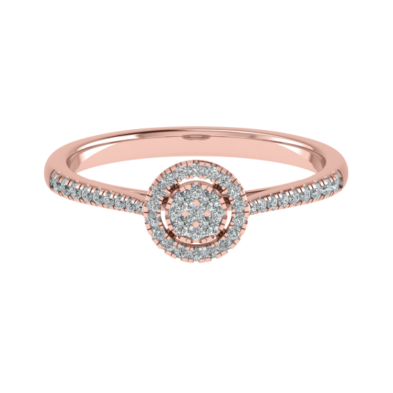 0.20ct Round Diamond Set Cluster Ring