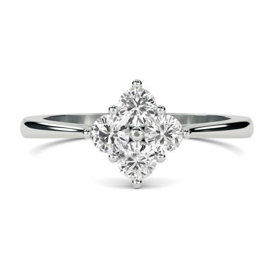 4 Stone Round Diamond Ring