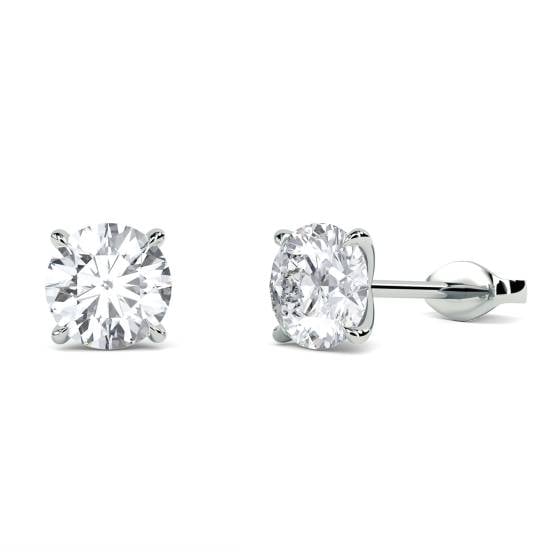 Classic Round Diamond Designer Earrings