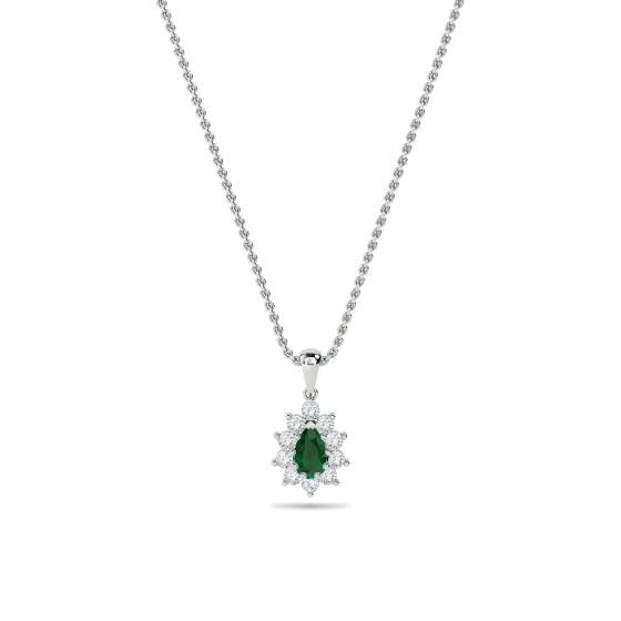 Emerald and Diamond Pendant