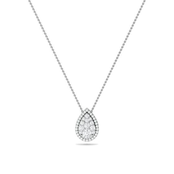 0.50ct Cluster Round Diamond Designer Pendant