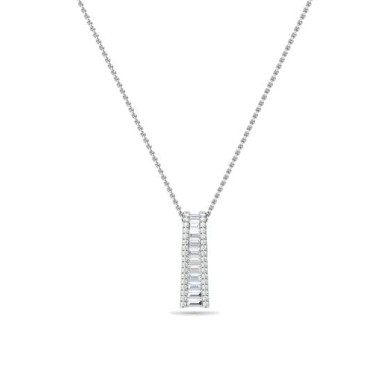Classic Round Diamond Journey Pendant