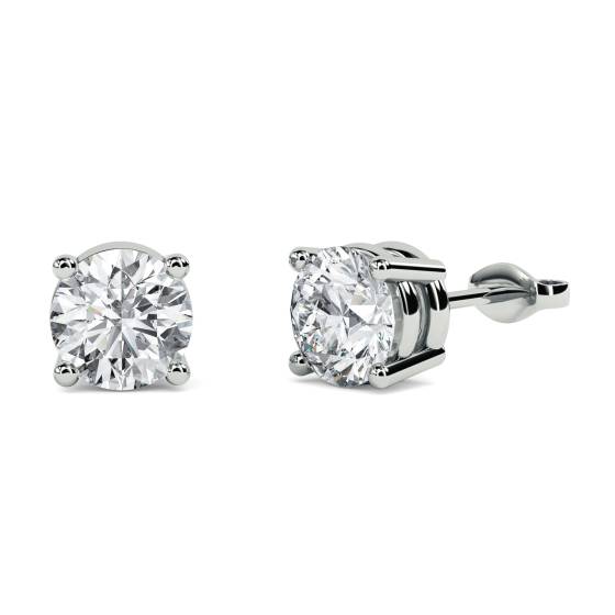 0.50ct Round Stud Diamond Earrings
