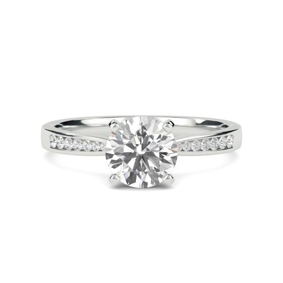 Shoulder Set Diamond Engagement Ring