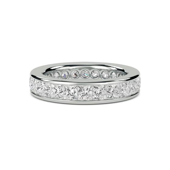 2.50ct Elegant Princess Diamond Full Eternity Ring