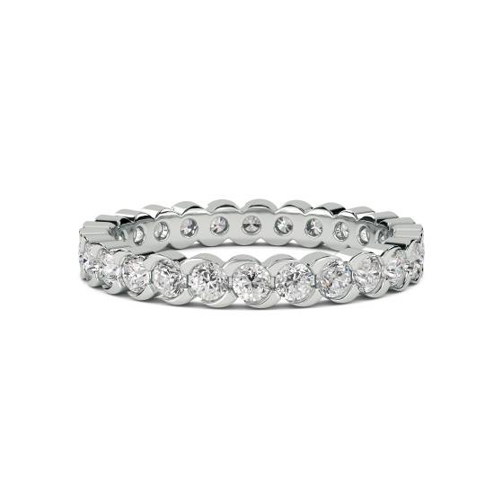 1.00ct Round Diamond Bezel Set Full Eternity Ring