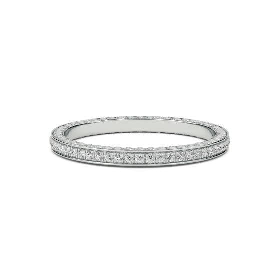 0.50ct 3 Sided Round Diamond Full Eternity Ring