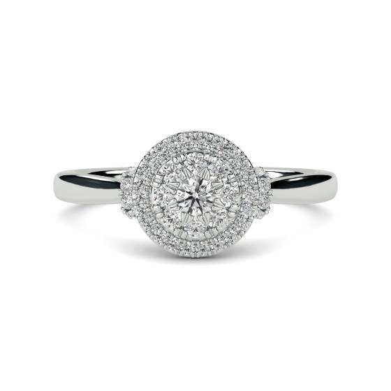 Round Diamond Cluster Ring