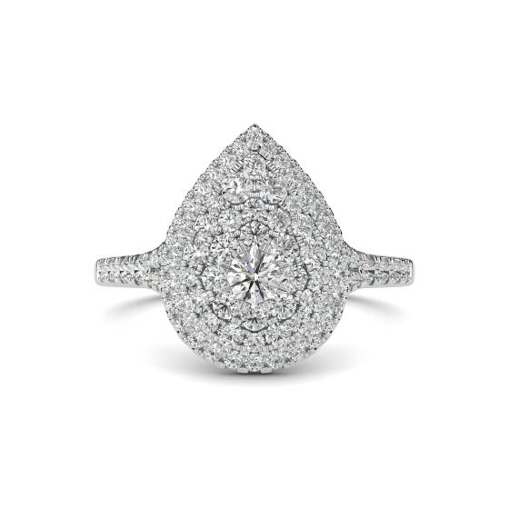 Round Diamond Cluster Ring
