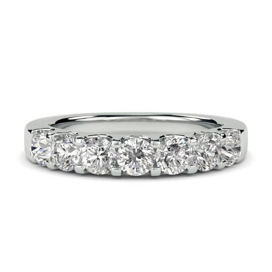 1.00ct Round Diamond Half Eternity Ring