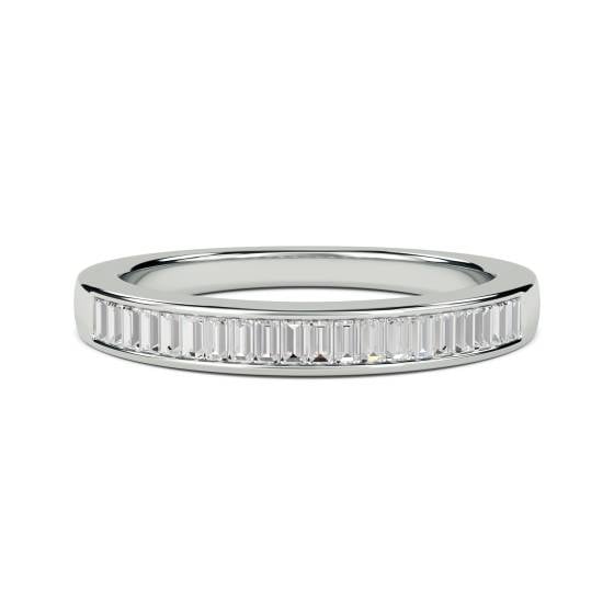 3.5mm Elegant Baguette Diamond Eternity Ring