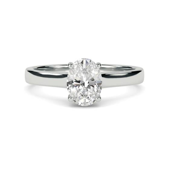 Oval Diamond Engagement Ring