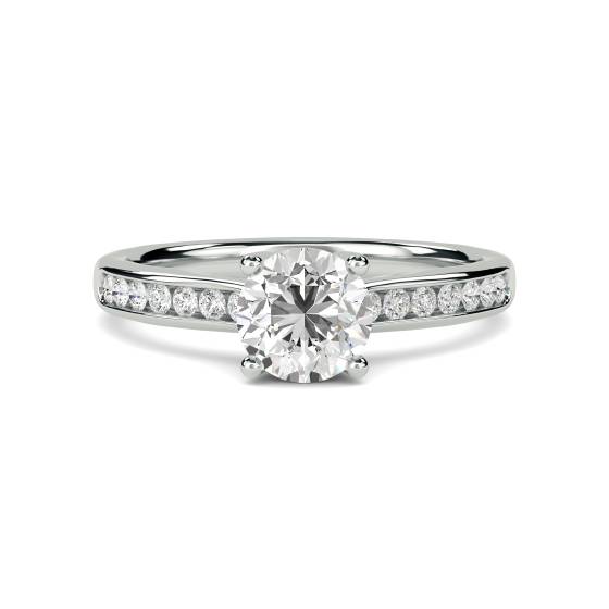Shoulder Set Diamond Engagement Ring