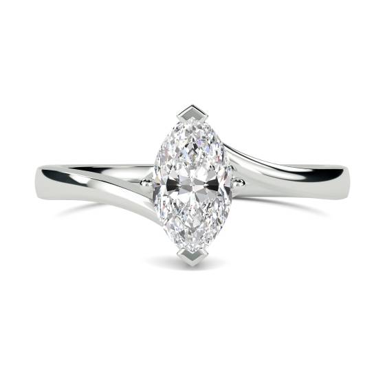 Marquise Diamond Engagement Ring