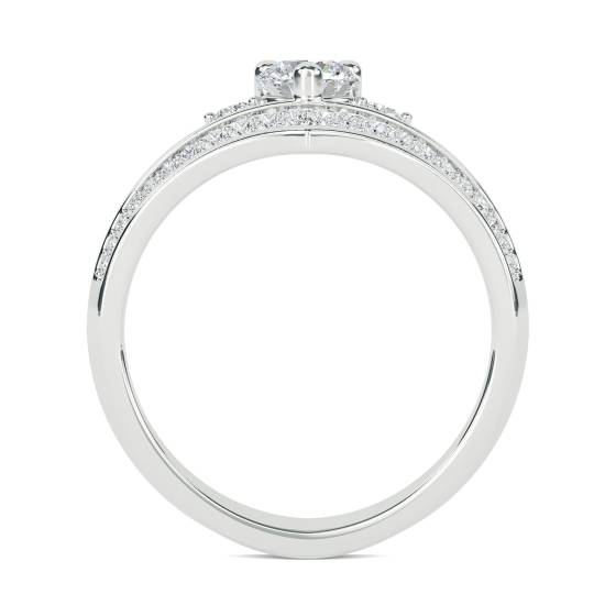 Modern Round Diamond Designer Ring