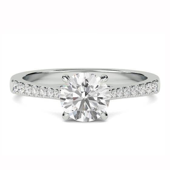 Shoulder Set Diamond Engagement Ring