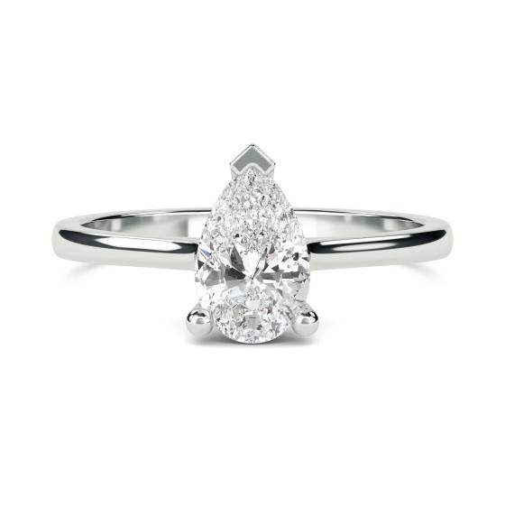 Stylish Pear Diamond Engagement Ring