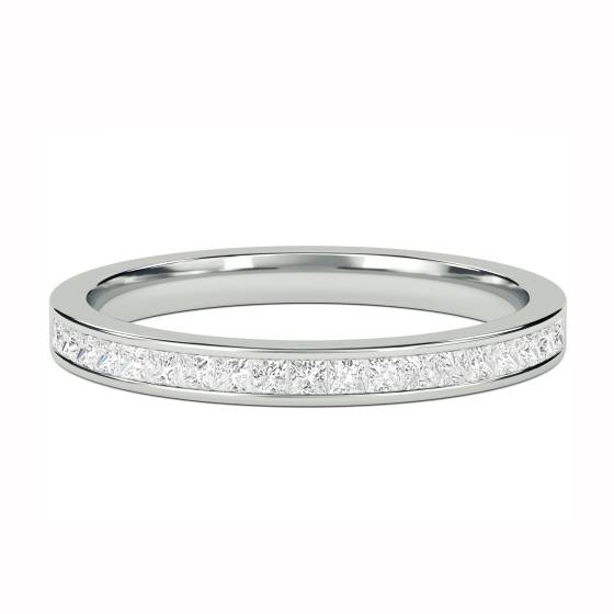 0.25ct Princess Diamond Cut Wedding Ring