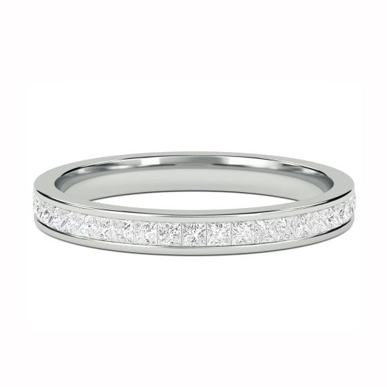 0.50ct Princess Diamond Cut Wedding Ring
