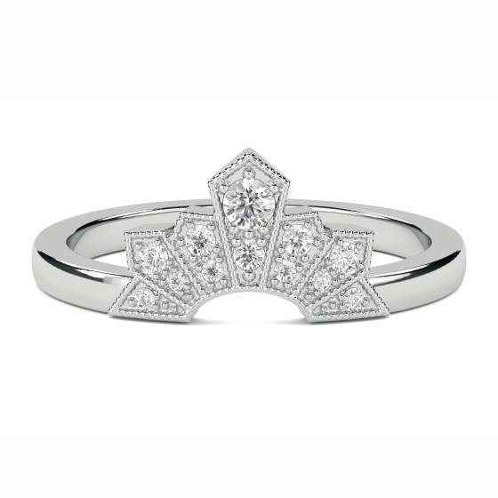 0.10ct Round Diamond Shaped Wedding Ring
