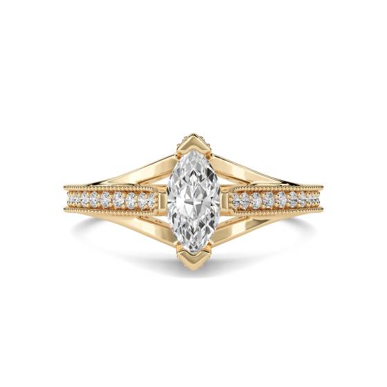 Marquise Diamond Designer Vintage Ring