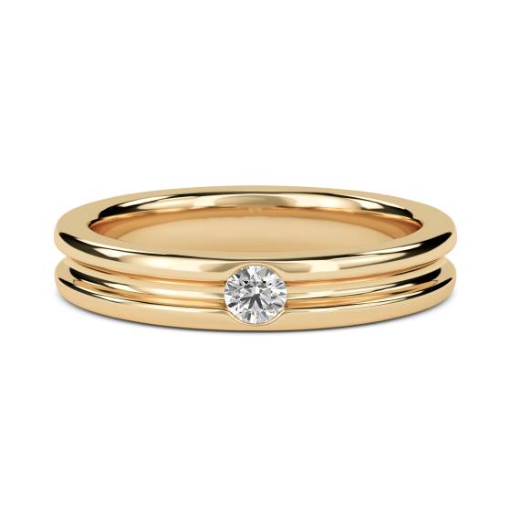 4mm Round Diamond Wedding Ring