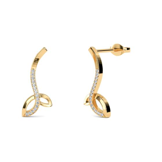 Laurel Diamond Designer Earrings