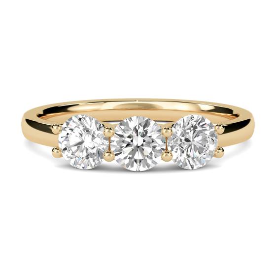 Traditional Round Diamond Trilogy Ring