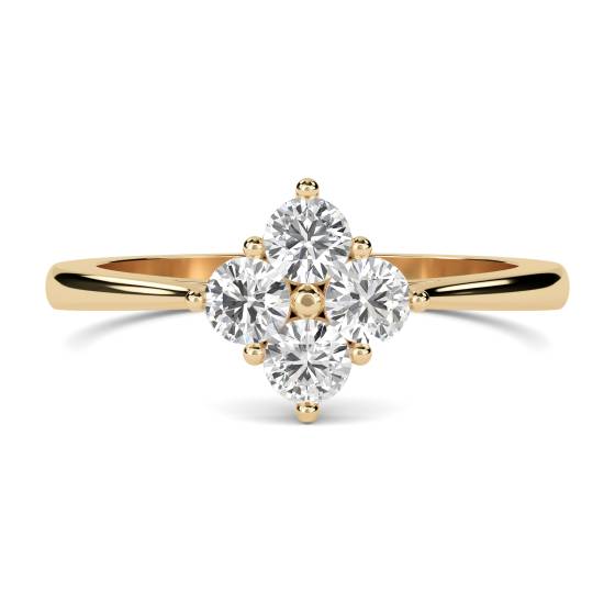 4 Stone Round Diamond Ring