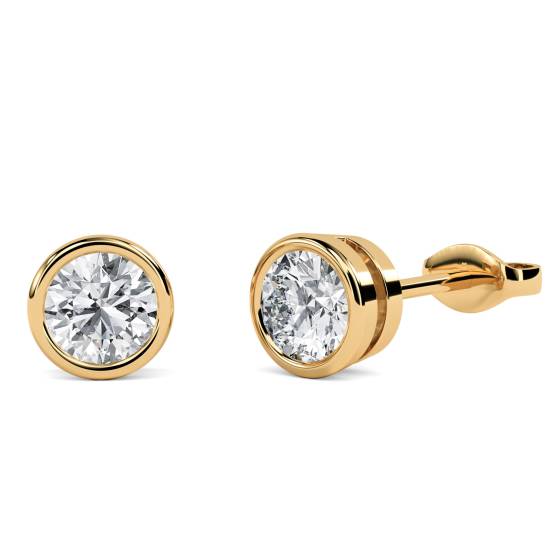 Modern Round Diamond Designer Earrings