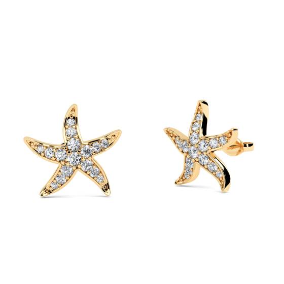 0.20ct Classic Round Diamond Designer Earrings