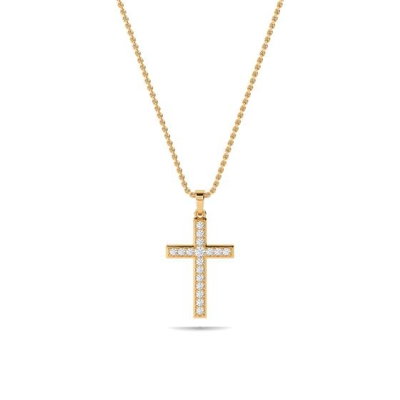 0.50ct Classic Round Diamond Cross Pendant