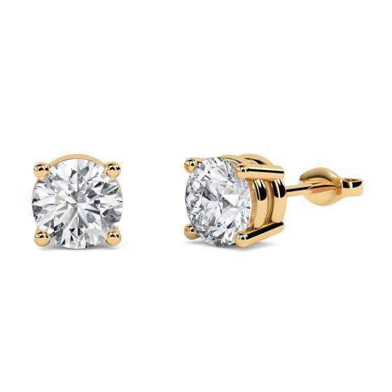 0.50ct Round Stud Diamond Earrings