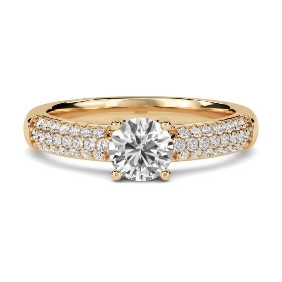 Unique Vintage Round Diamond Ring