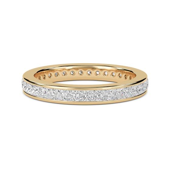 Channel Set Princess Eternity Diamond Ring