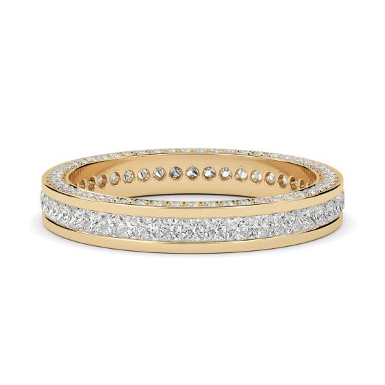1.25ct 3 Sided Princess Diamond Full Eternity Ring