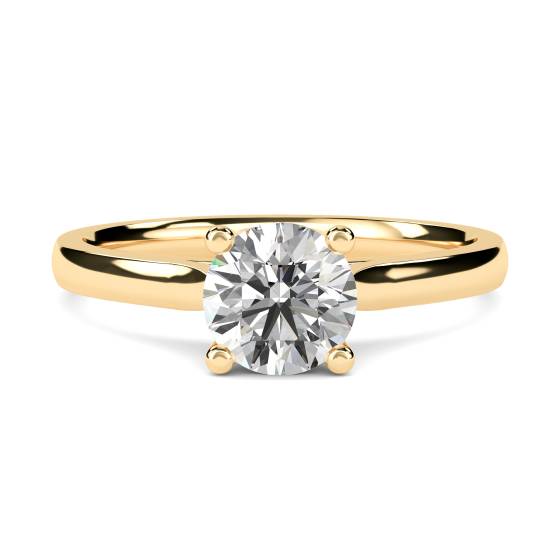 Traditional Round Diamond Solitaire Ring