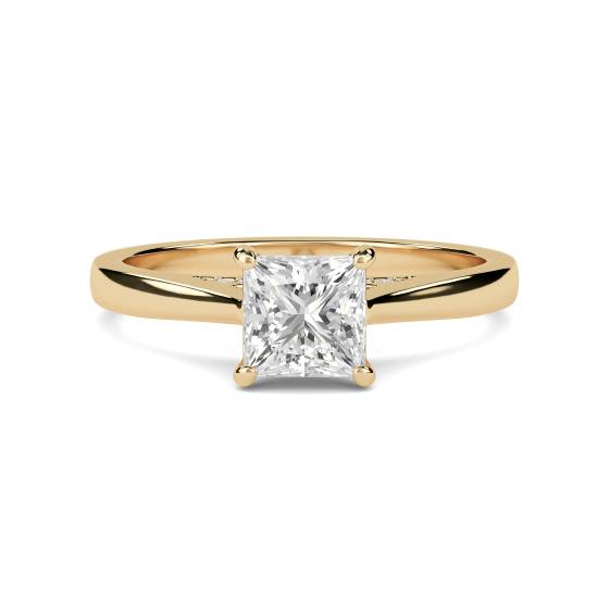 Elegant Princess Diamond Engagement Ring