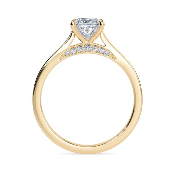 Elegant Princess Diamond Engagement Ring