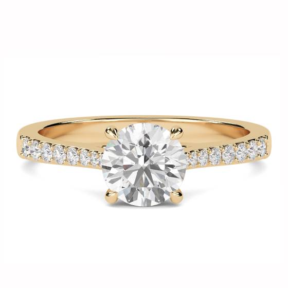 Shoulder Set Diamond Engagement Ring