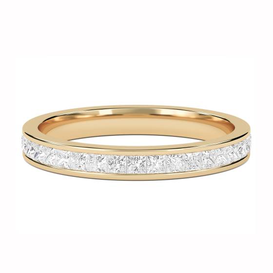 0.75ct Princess Diamond Cut Wedding Ring