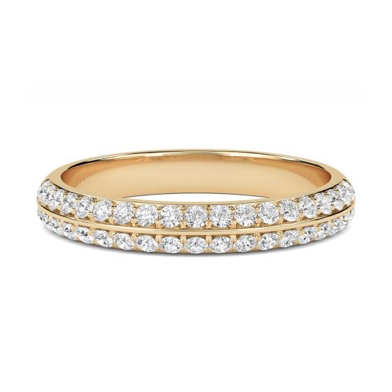 3mm Diamond Set Knife Edge Band