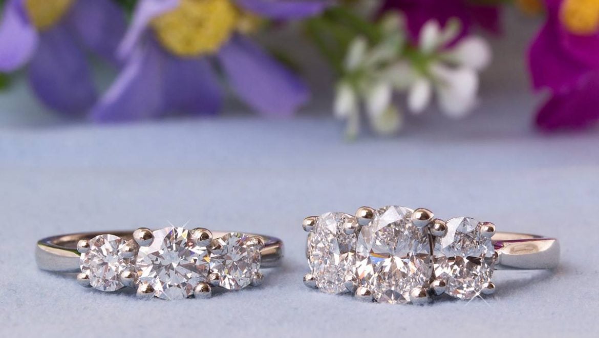 Three Stone Diamond Ring Inspirations that will bring sparkle this season