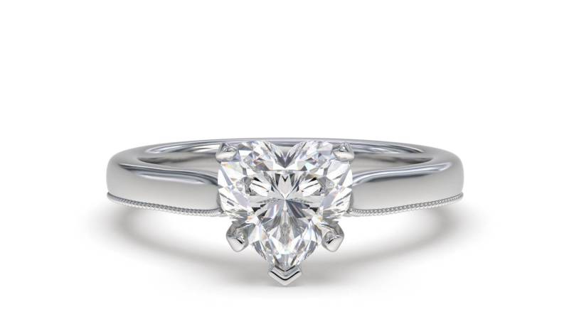 Heart Diamond Engagement Ring