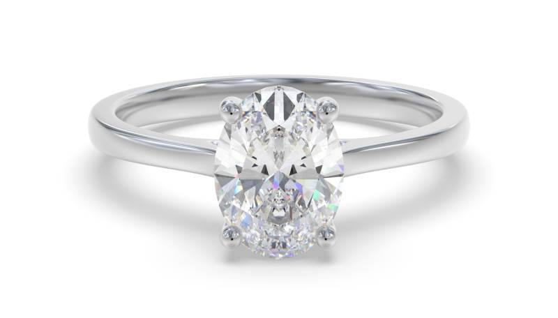 Oval Diamond Engagement Ring